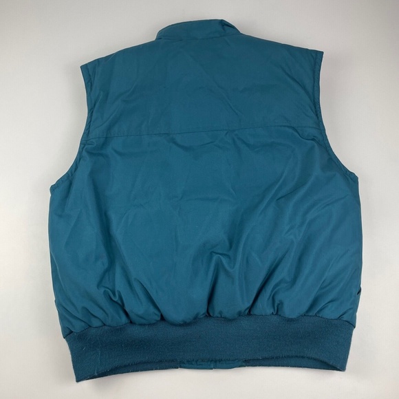 Vintage Eddie Bauer Women's Size L Goose Down Vest Blue - Picture 3 of 5